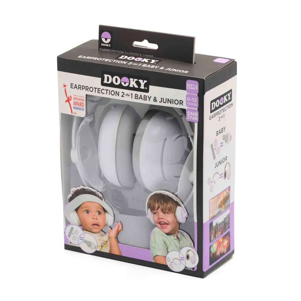 Dooky Baby to Junior Ear Protection (0–12Y) | Adjustable 2-in-1 Noise Cancelling Earmuff