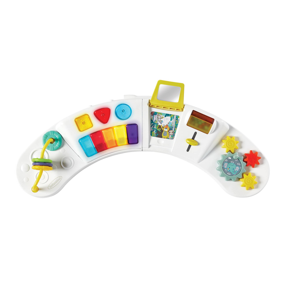 Infantino Music &amp; Lights 3-in-1 Discovery Seat &amp; Booster Teal &amp; Grey