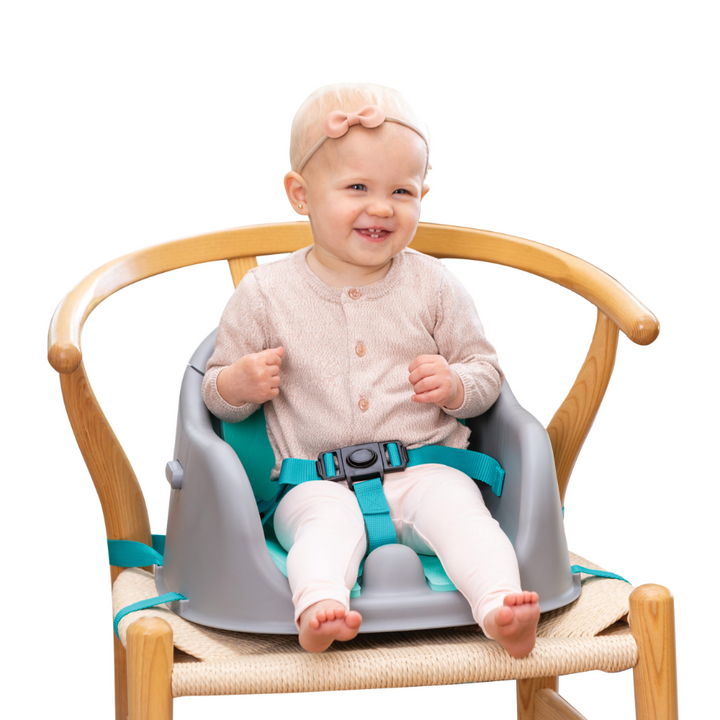 Infantino Music &amp; Lights 3-in-1 Discovery Seat &amp; Booster Teal &amp; Grey