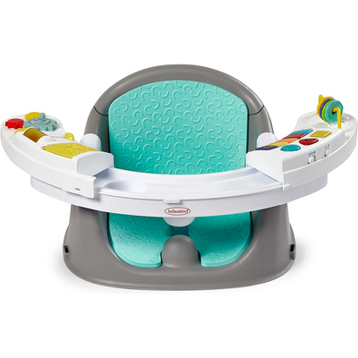 Infantino Music & Lights 3-in-1 Discovery Seat & Booster Teal & Grey