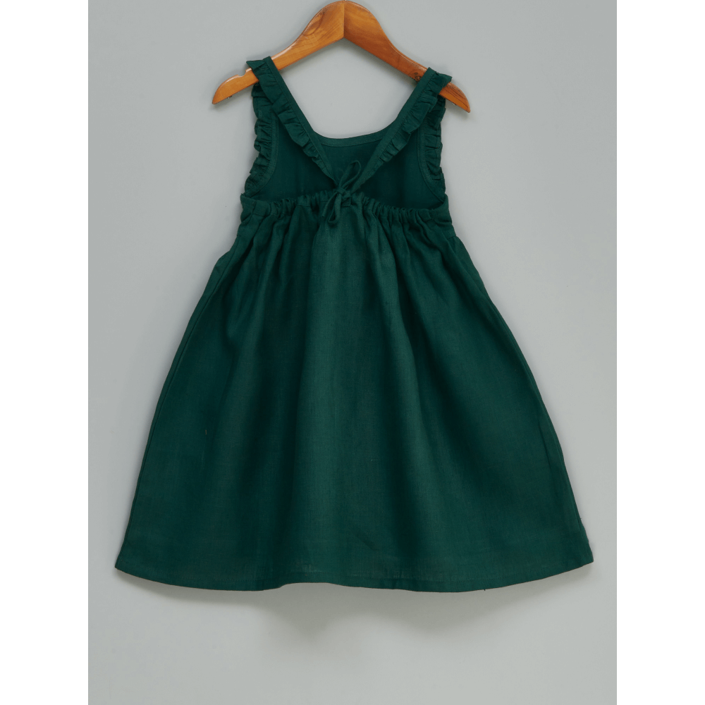 Liz Jacob Head Over Heel Handwoven Linen Dress – Hand Embroidered