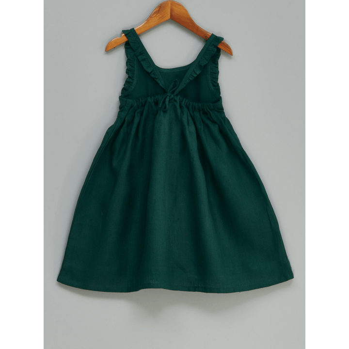 Liz Jacob Head Over Heel Handwoven Linen Dress – Hand Embroidered