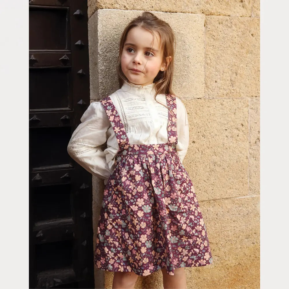 Early Sunday Annie Skirt - Garden Flowers Plum