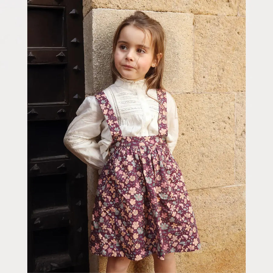 Early Sunday Annie Skirt - Garden Flowers Plum