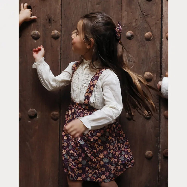 Early Sunday Annie Skirt - Garden Flowers Plum
