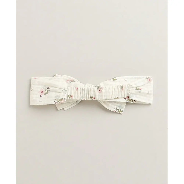 Sweetlime By As Sweet Blossom Ruffle Organic Cotton Dress &amp; Bloomer Set with Hairband - Off White