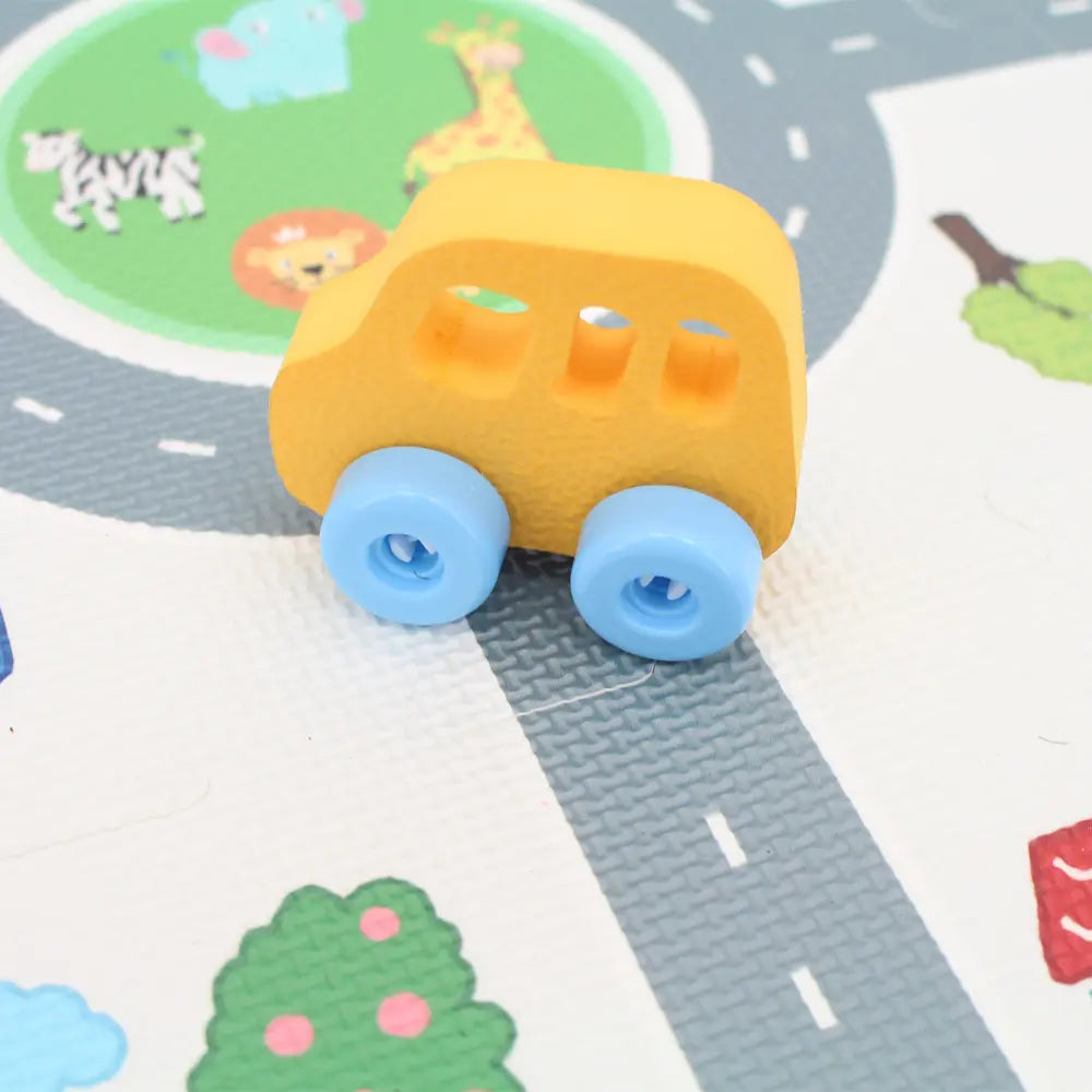 Sunta Playmats (Ht Printed Puzzle Mat - Road Track)- 8Pcs (Tile Size: 12.5"X12.5"X10mm)