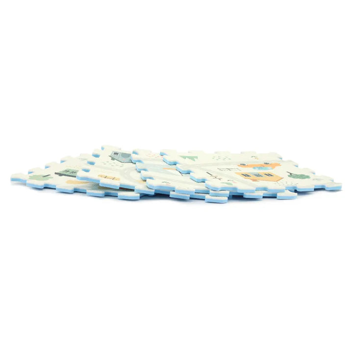Sunta Playmats - Ht Printed Little Town Track Puzzle W/Foam Toy Car