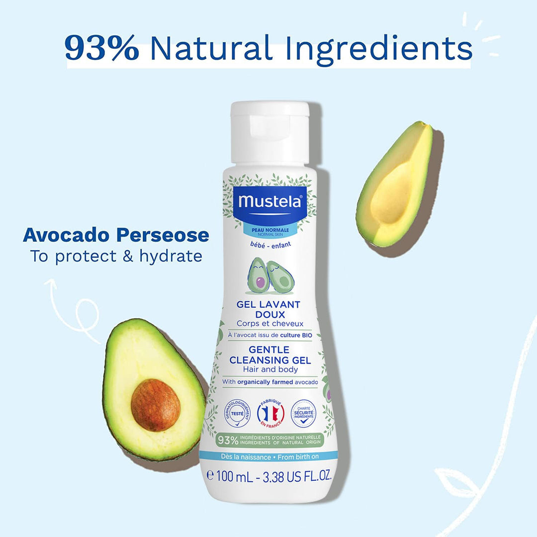 Mustela Gentle Cleansing Body Gel, White - 500 ml