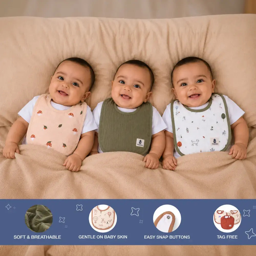 Prekies Bibs - Little Explorer (Set of 3)