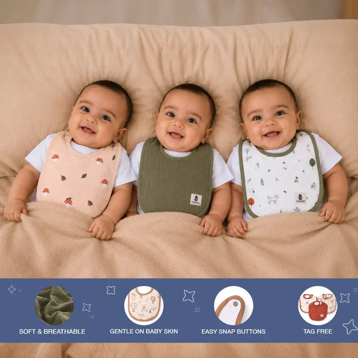 Prekies Bibs - Little Explorer (Set of 3)