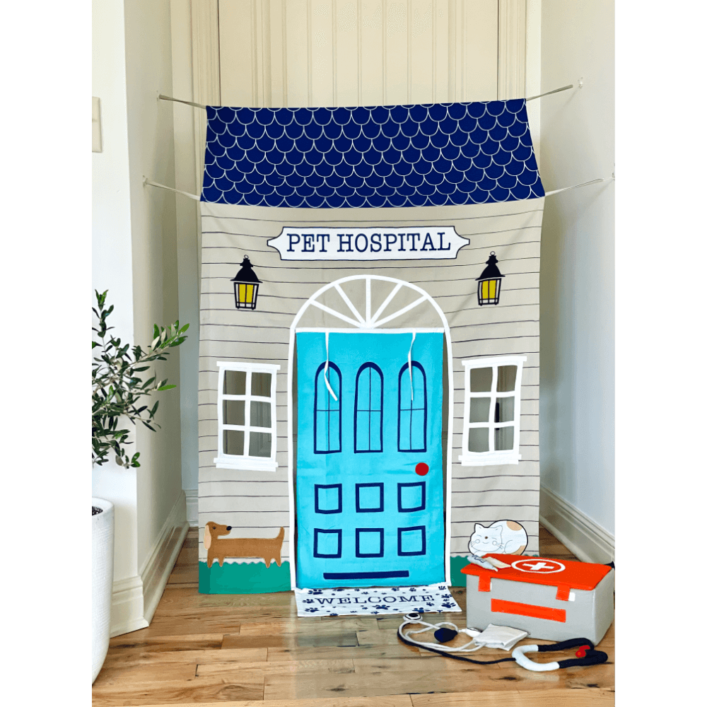 Role Play Pet Hospital Doorway Portal Set with Vet Box