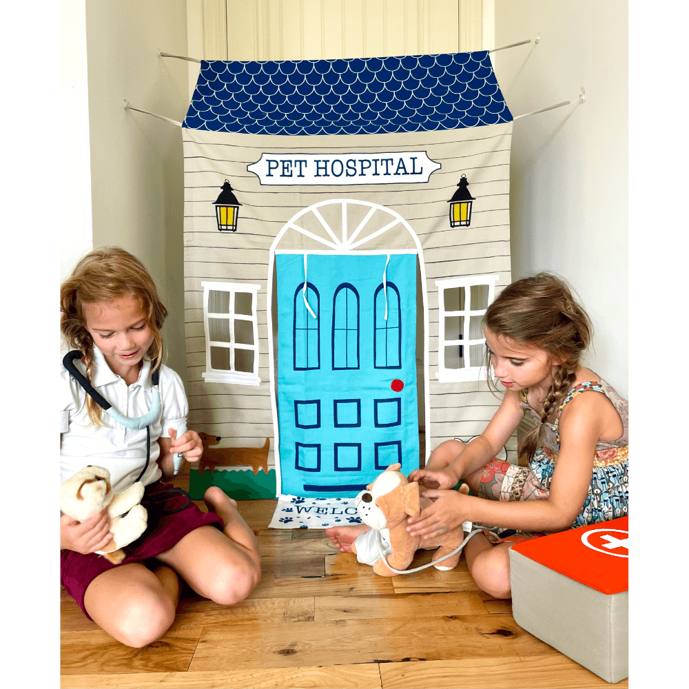 Role Play Pet Hospital Doorway Portal Set with Vet Box