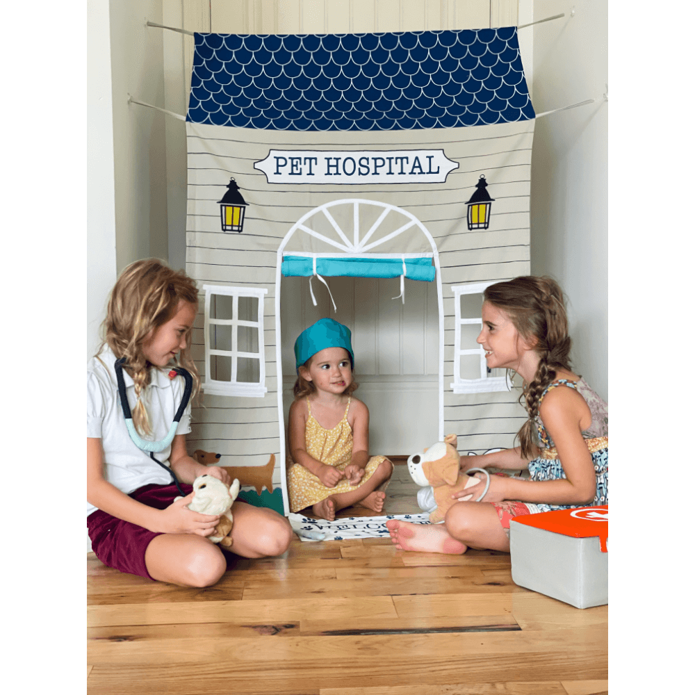 Role Play Pet Hospital Doorway Portal Set with Vet Box
