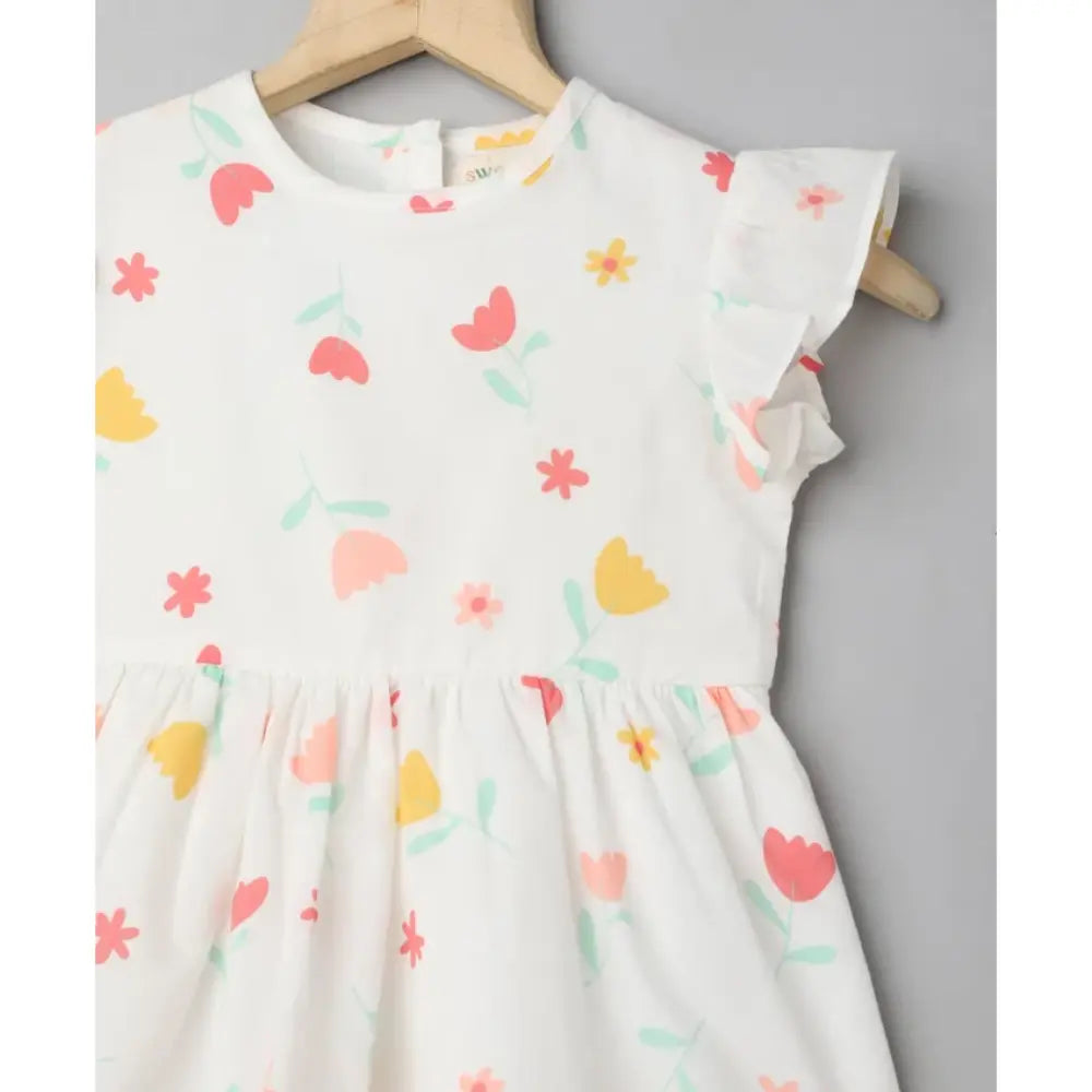 Sweetlime By AS Multicoloured Floral Organic Cotton Top &amp; Bloomer Co-ord Set