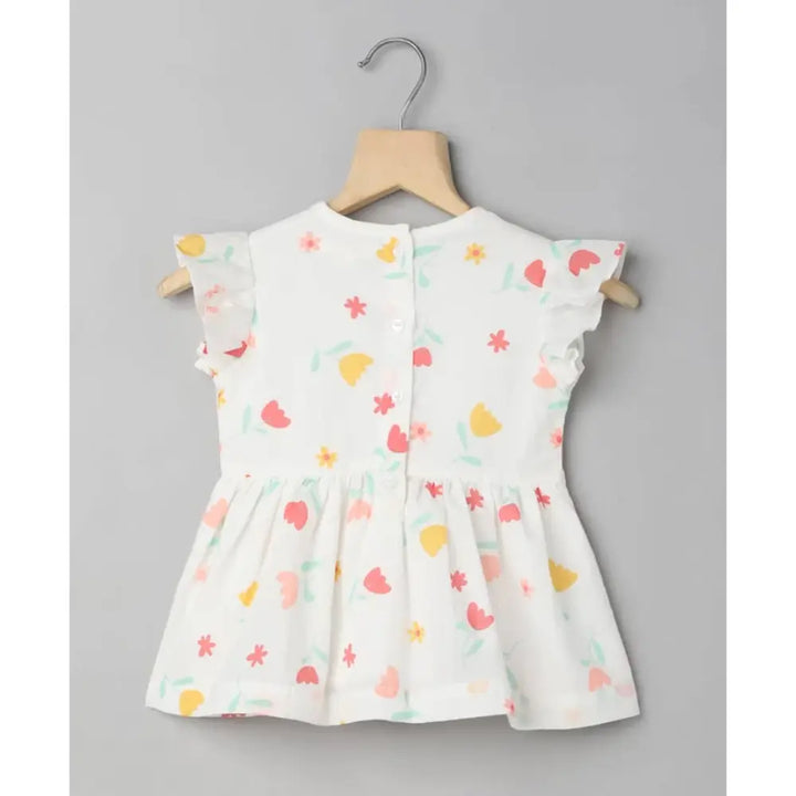 Sweetlime By AS Multicoloured Floral Organic Cotton Top &amp; Bloomer Co-ord Set