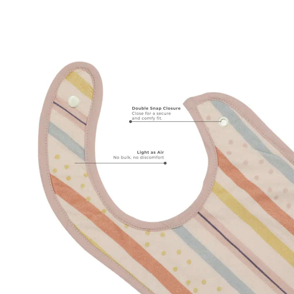 Abracadabra Cotton Jersey Newborn Bib Set (Pack of 3) - Rainbow - 0-12 Months