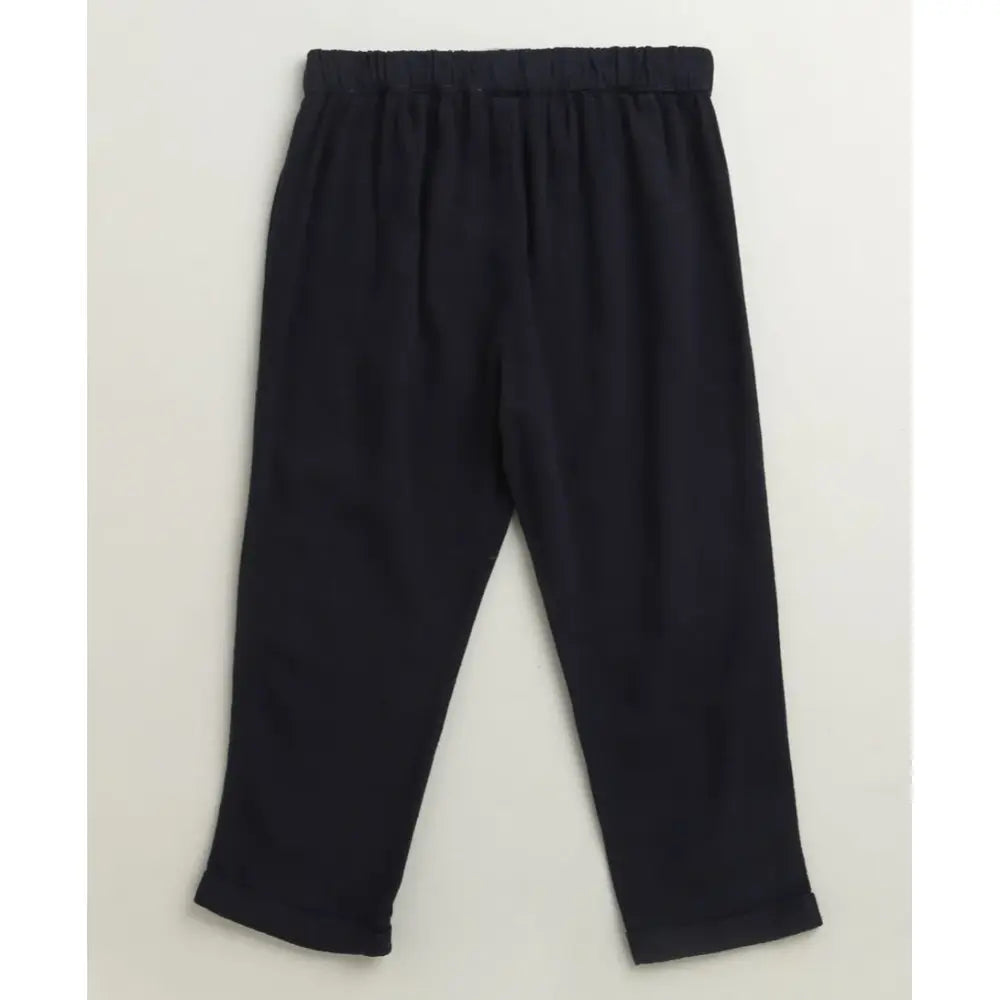 Sweetlime By As Little Gentleman Formal Co-ord Set - White &amp; Dark Navy