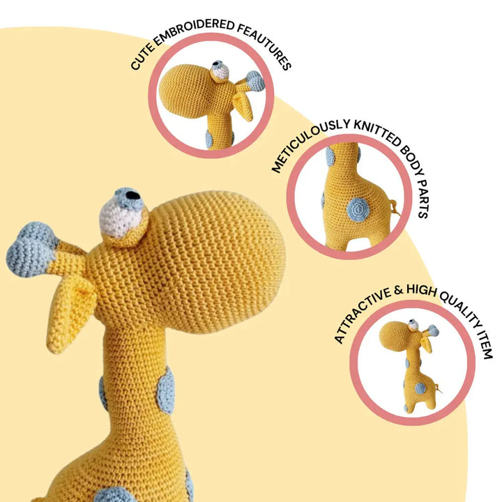 Happy Threads Crochet Cuteness: Zaffy Zafra Giraffe – The Perfect Huggable Friend