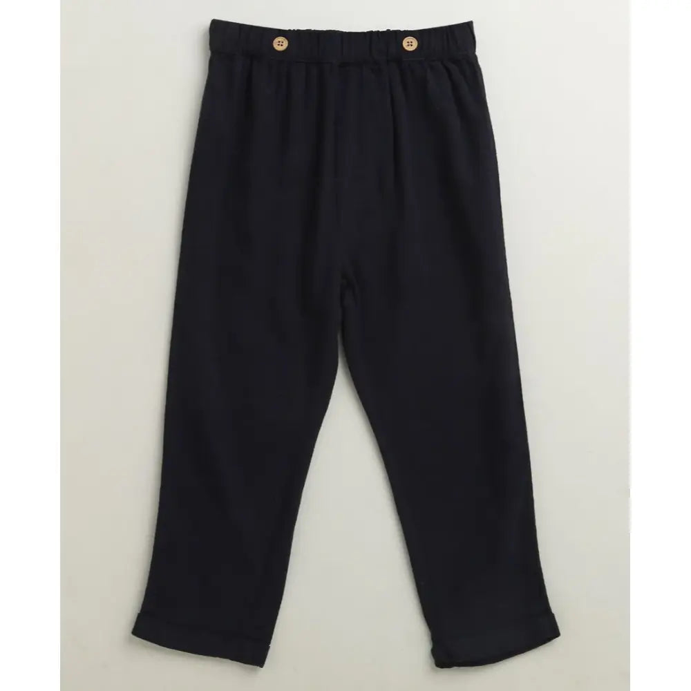 Sweetlime By As Little Gentleman Formal Co-ord Set - White &amp; Dark Navy