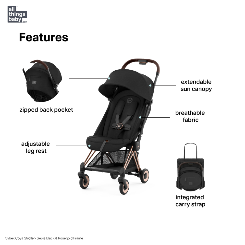 cybex coya airplane Cybex Coya Cabin-Friendly Travel Stroller, Ultra Compact One Hand Fold – AllThingsBaby.com