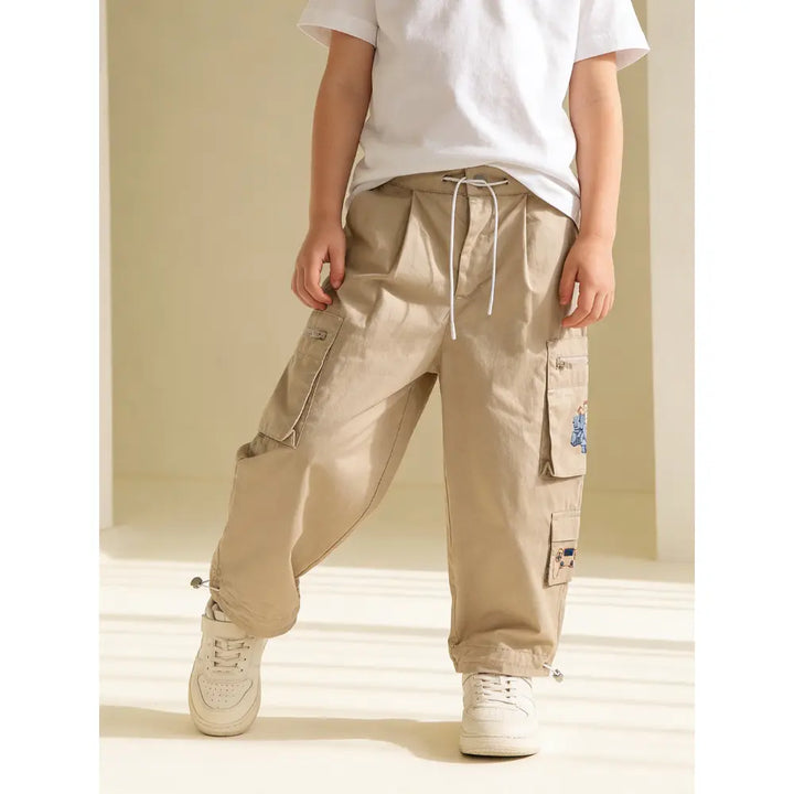 The Baby Trunk Unisex Minecraft Cargo Pants - Brown