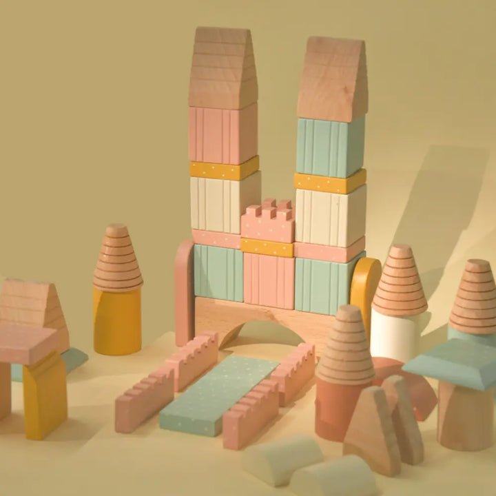 Playbox Wooden Building Blocks Toys Set - Large