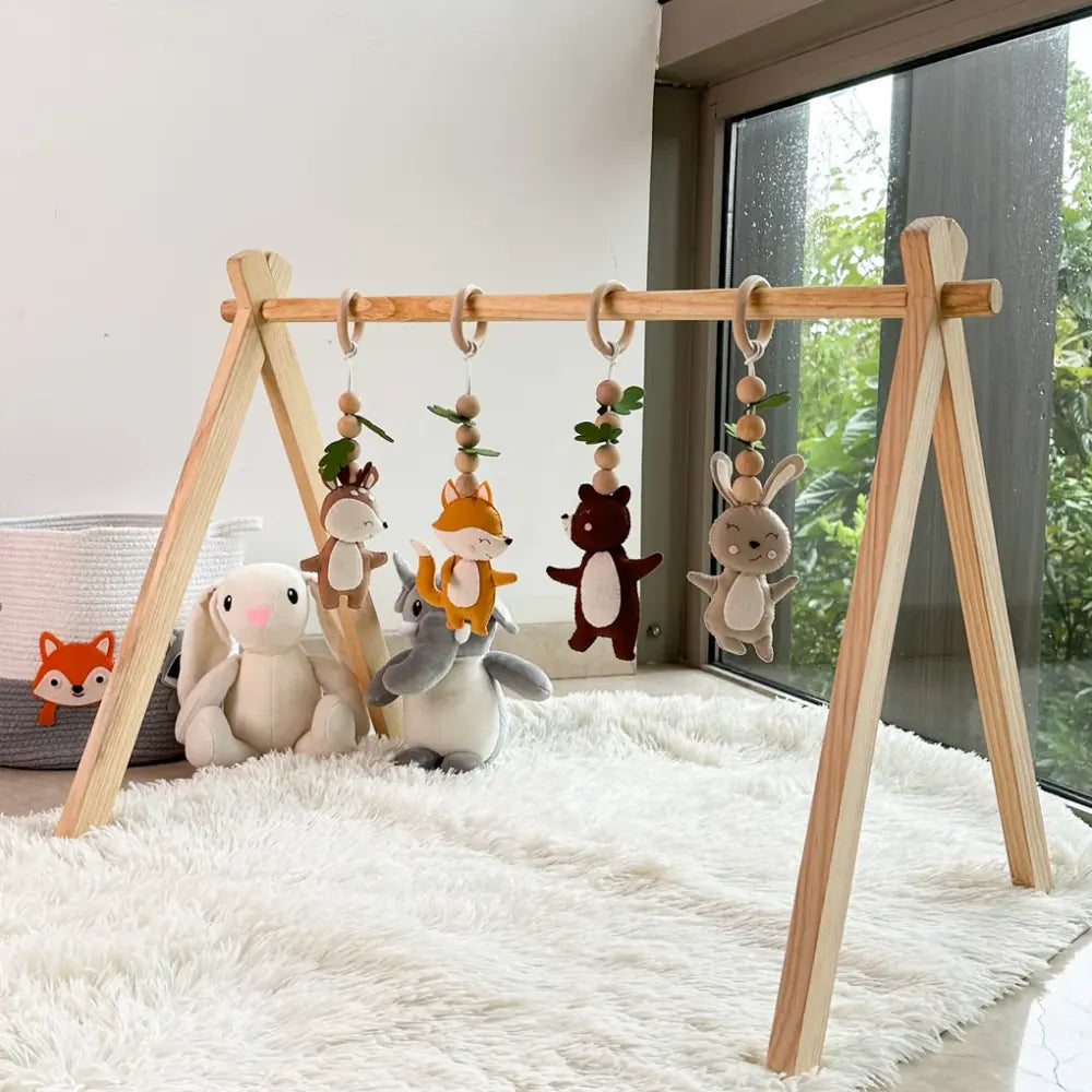 GWD Kids Woodland Explorer Play Gym &amp; Sensory Mat Set