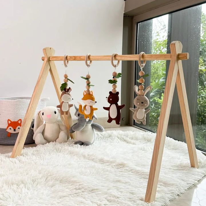 GWD Kids Woodland Explorer Play Gym &amp; Sensory Mat Set