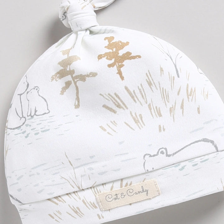Cot &amp; Candy Baby Organic Beanie - Cuddle Bear