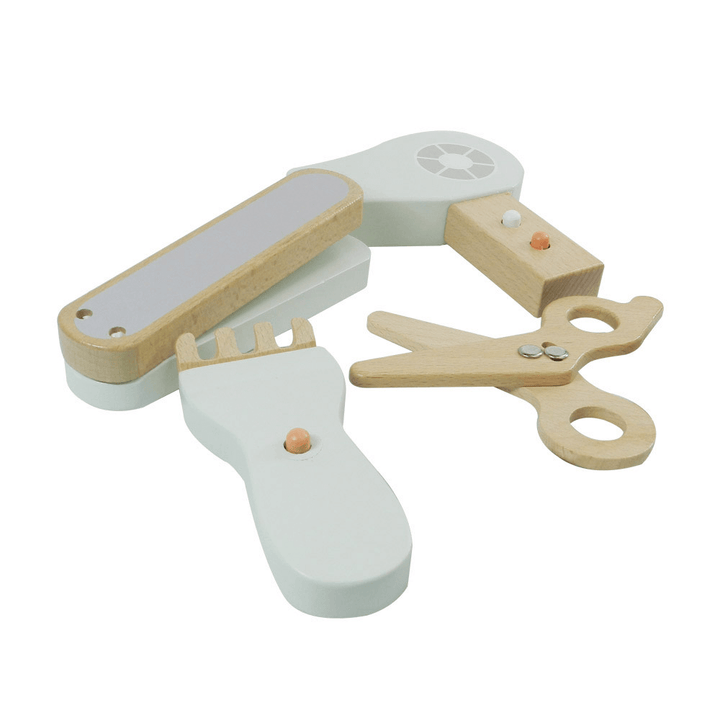 Playbox Comb &amp; Shine - Wooden Kids Hair Salon Playset