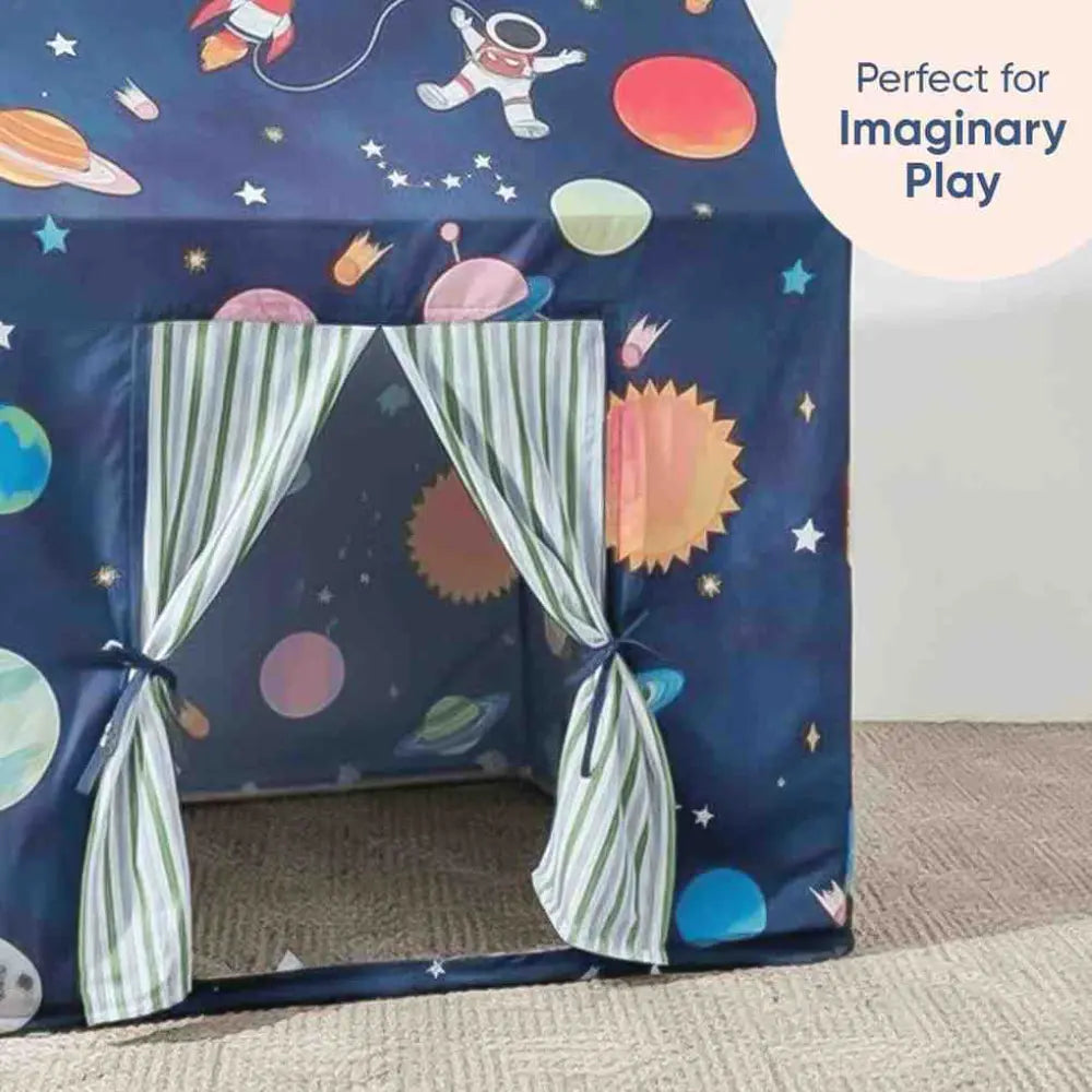 Curious Cub Space-Themed Kids Play Tent House | Galaxy Adventure Indoor Hideaway for Creative Play | uitable for Children Aged 2–5 Years