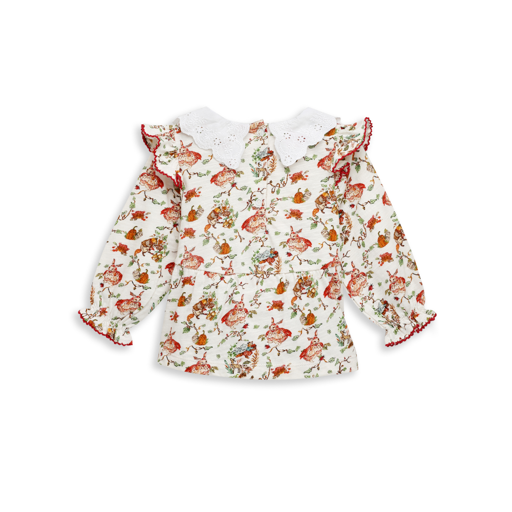 The Baby Trunk Broderie Co-ord Set - Red Riding Hood