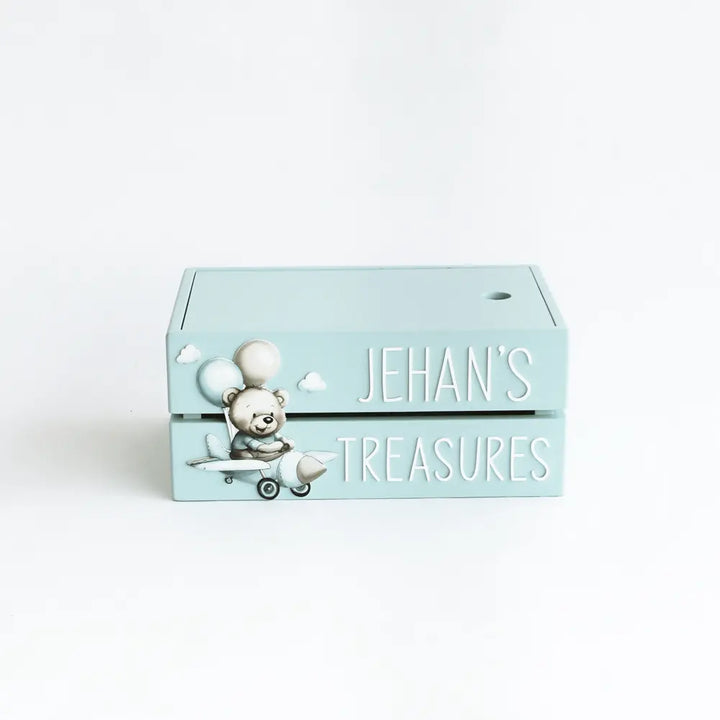 The Tiny Trove My Treasure Box (Teddy) - Blue