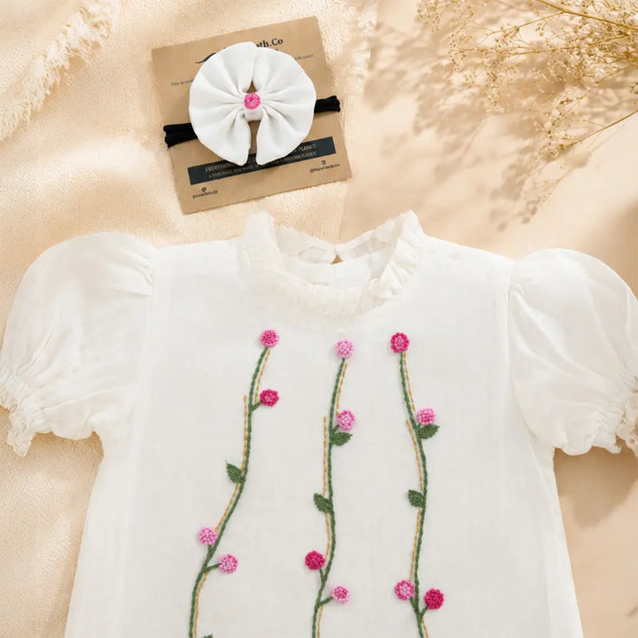 PureCloth.Co Aarambh Newborn Gift Set | Silk - Off‑White
