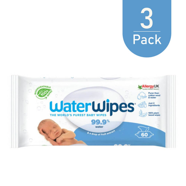 WaterWipes – The World’s Purest Baby Wipes, Pack of 3