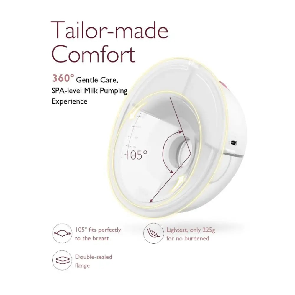 Momcozy - Wearable Double Breast Pump M5 Set - Maroon