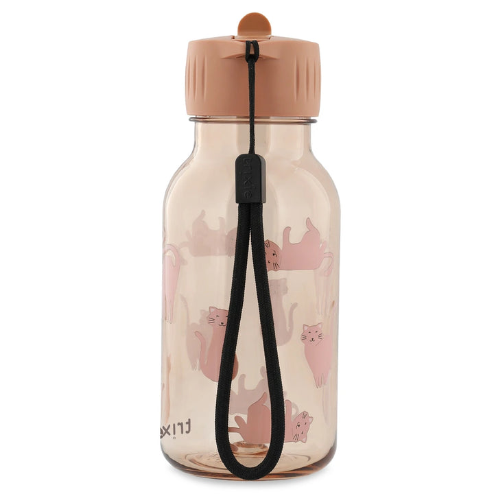 Trixie Tritan™ Kids Water Bottle | 350 ml Leak-Proof Drinking Bottle with Easy-Sip Spout, Carry Loop &amp; Dishwasher-Safe Design | 3 Years Onwards | Charming Cat