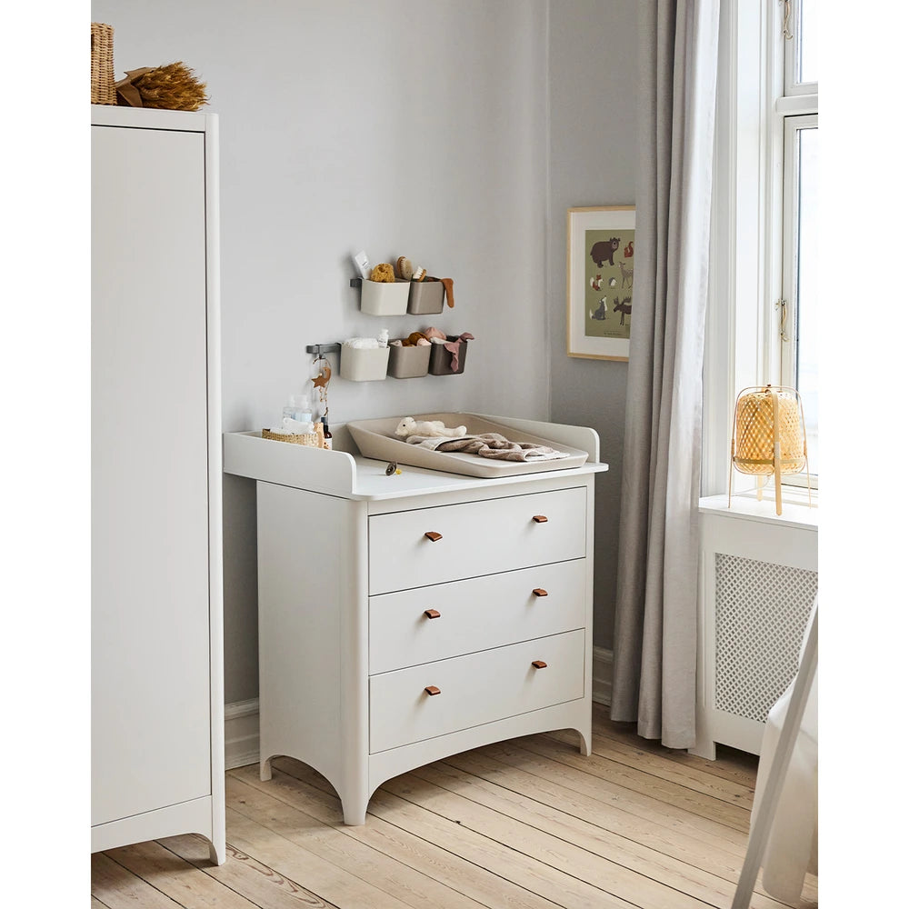Leander Classic Dresser for Baby &amp; Kids, 3 Soft-Close Drawers, Spacious Storage, Rounded Corners