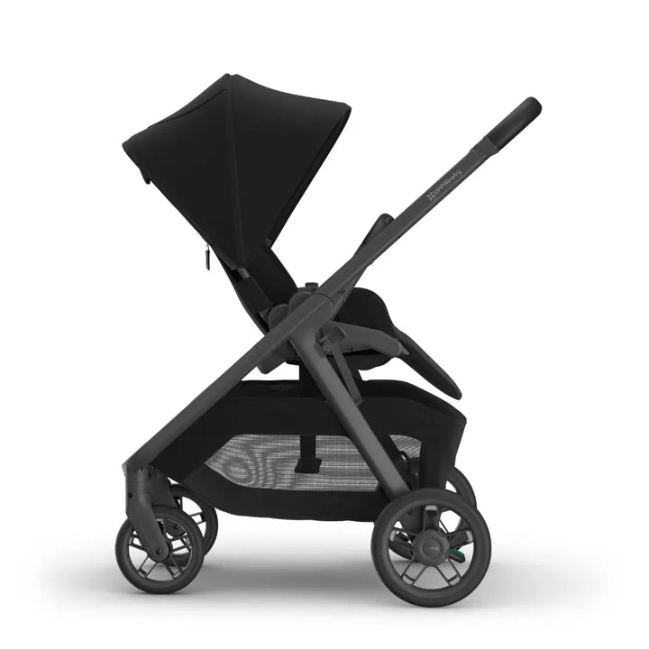 UPPAbaby Kona Stroller, Compact, Reversible Seat, Flat Recline, One Hand Fold, Includes Rain Cover &amp; Insect Net, Suitable from Birth - James/Black