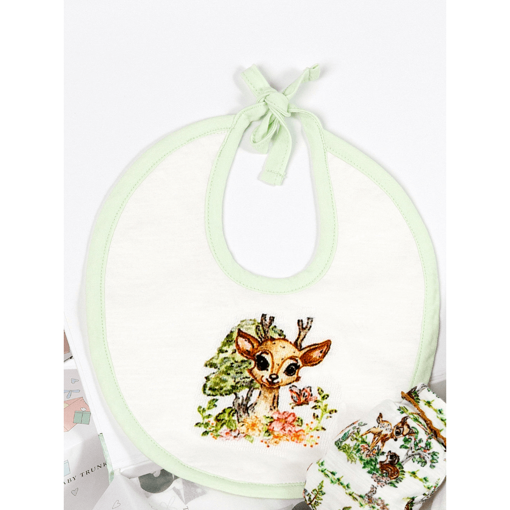 The Baby Trunk Organic Cotton Bib Gift Set Box (Pack Of 2) - Newborn Baby