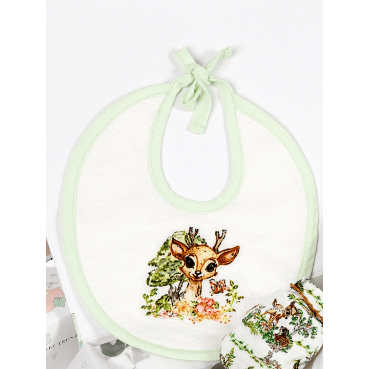 The Baby Trunk Organic Cotton Bib Gift Set Box (Pack Of 2) - Newborn Baby