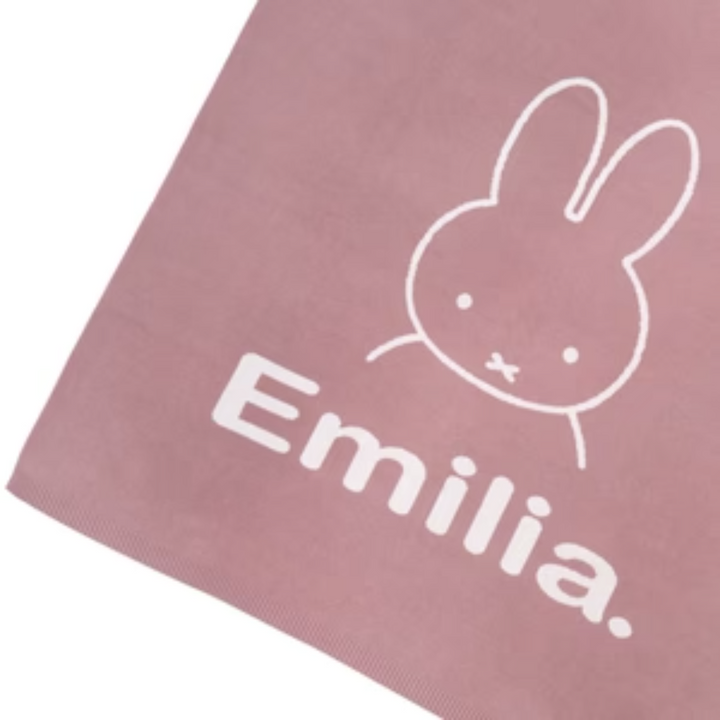 NamelyCo Miffy Name Blanket - Rose Bloom