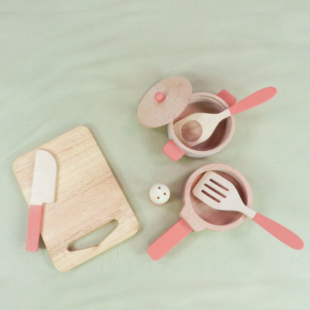 Playbox Grill &amp; Chill Wooden Cooking &amp; Kitchen Toy Set