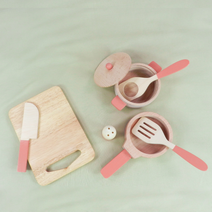 Playbox Grill &amp; Chill Wooden Cooking &amp; Kitchen Toy Set