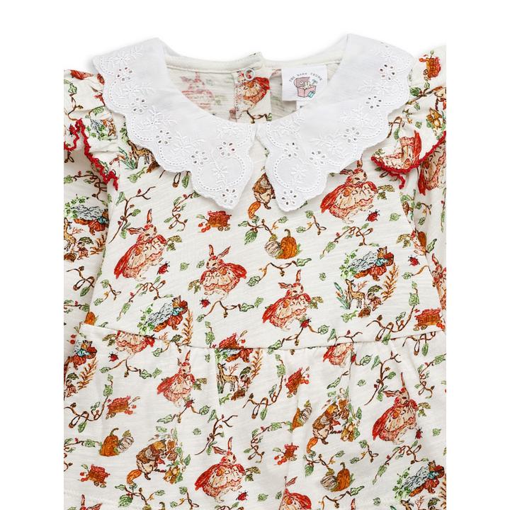 The Baby Trunk Broderie Co-ord Set - Red Riding Hood