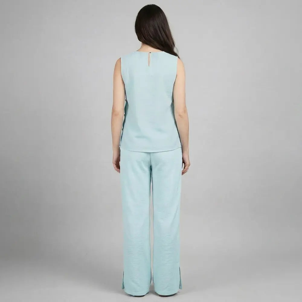 SOL MAMA Co-Ord Pants - Light Blue