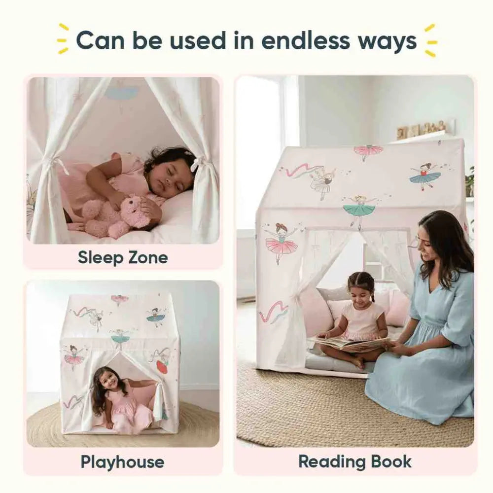 Curious Cub Princess Kids Play Tent House | Magical Indoor Hideaway for Imaginative Play | Suitable for Children Aged 2–5 Years