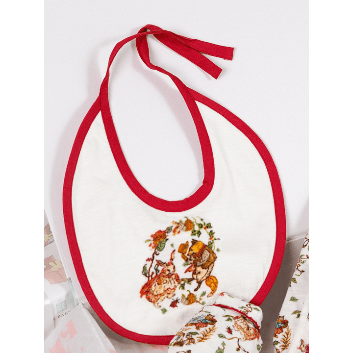The Baby Trunk Baby Girl Gift Box – Red Riding Hood Bodysuit &amp; Hand-Painted Bib