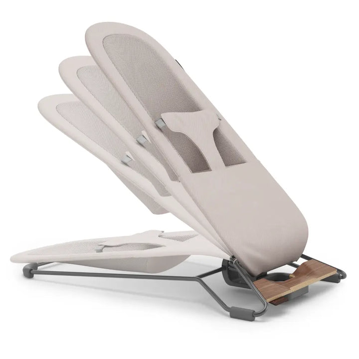 UPPAbaby Mira 3-in-1 Manual Bouncer &amp; Toddler Seat, Natural Rocking, Newborn to Toddler, Ergonomic Convertible Baby Bouncer, Lightweight &amp; Foldable, Suitable from Birth - Townsend/Beige